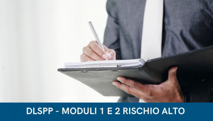 Corso E-Learning RSPP per Datori di Lavoro DLSPP per Aziende a Rischio Alto (Moduli 1 e 2) - Aggiornato Legge 215/2021, DM 2/9/21 e DM 3/9/21