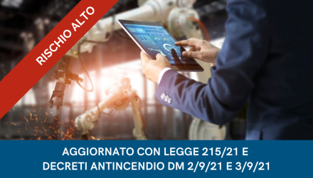 Corso E-Learning Sicurezza e Sistemi di Gestione - Valido come Aggiornamento DL SPP Rischio Alto - Aggiornato Legge 215/2021, DM 2/9/21 e DM 3/9/21
