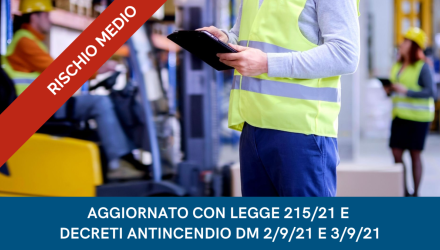 Corso E-Learning Sicurezza e Sistemi di Gestione - Valido come Aggiornamento DL SPP Rischio Medio - Aggiornato Legge 215/2021, DM 2/9/21 e DM 3/9/21