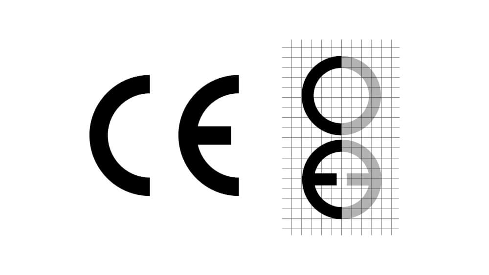 CE marchio C E marcatura CE originale simbolo logo CE certificazione
