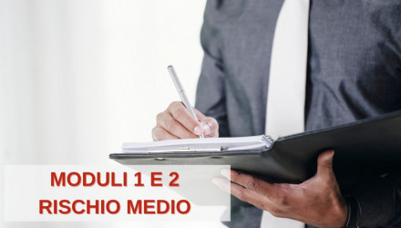 CORSO RSPP PER DATORI DI LAVORO PER AZIENDE A RISCHIO MEDIO (MODULI 1 E 2)