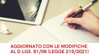 CORSO DI AGGIORNAMENTO SULLA SICUREZZA PER PREPOSTI E DIRIGENTI - AGGIORNATO LEGGE 215/2021