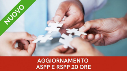 CORSO AGGIORNAMENTO ASPP E RSPP – BENESSERE ORGANIZZATIVO E CONSAPEVOLEZZA DEI LAVORATORI SULLA SICUREZZA DEL LAVORO – 20 ORE