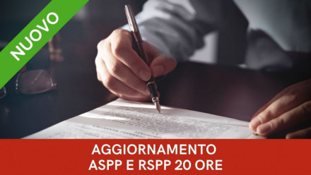 CORSO AGGIORNAMENTO ASPP E RSPP – TUTTI I SETTORI ATECO – MODELLI ORGANIZZATIVI E ORGANISMI DI VIGILANZA – 20 ORE