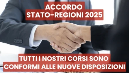 Novità: i nostri corsi sono conformi all’Accordo Stato-Regioni 2025