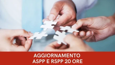 CORSO AGGIORNAMENTO ASPP E RSPP  BENESSERE ORGANIZZATIVO E CONSAPEVOLEZZA DEI LAVORATORI SULLA SICUREZZA DEL LAVORO  20 ORE