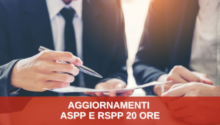 CORSI AGGIORNAMENTO ASPP E RSPP - SOLUZIONI FORMATIVE DA 20 ORE