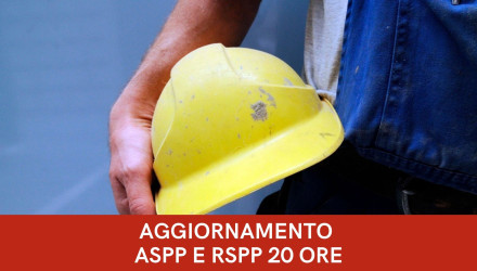 SCOPRI IL CORSO DI AGGIORNAMENTO ASPP RSPP  LA CORRETTA VALUTAZIONE DEI RISCHI FISICI da 20 ore 