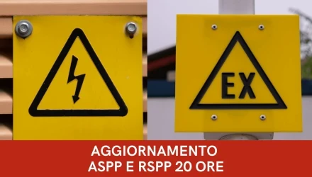 Corso aggiornamento per ASPP e RSPP  tutti i settori ATECO  rischio elettrico, Atex e Fulminazione 