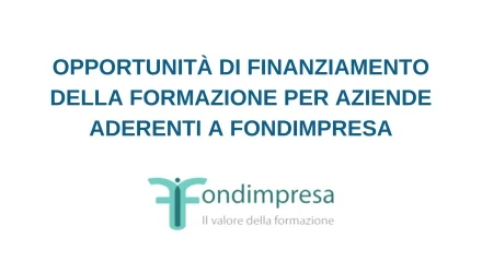 Aderisci a FONDIMPRESA, che ti permette di gestire fino all80% della quota versata 